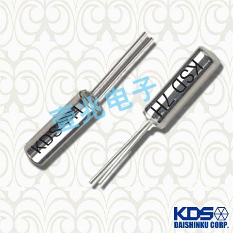 日本KDS晶振,DT-38圓柱晶振,1TC125DFNS030插件晶振