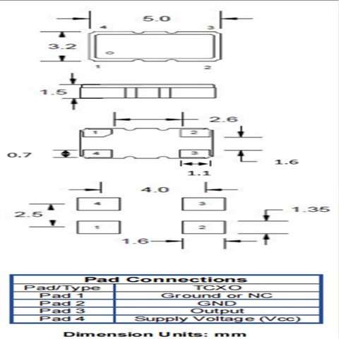 I533-2P3- 12.800 MHz,5032有源貼片晶振,ILSI溫補(bǔ)晶振