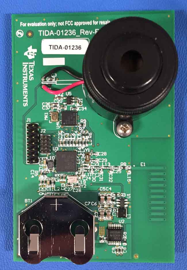 采用兩個(gè)Epson晶振的紐扣電池供電無線超聲波氣體檢漏儀
