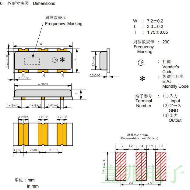 Murata貼片晶振,7.2*3.0日本村田晶振,CSTCC3M58G53-R0陶瓷諧振器