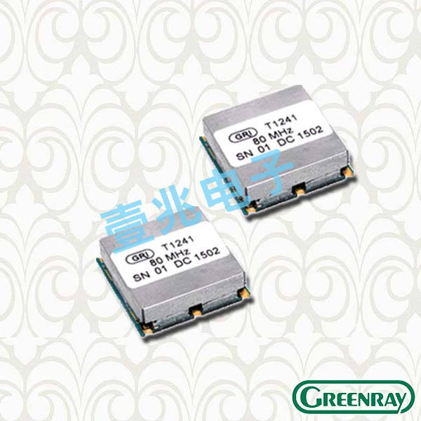 Greenray美國(guó)晶振,T1241低相位噪聲晶振,T1241-T56-3.3-LG-100.0MHz-E晶振
